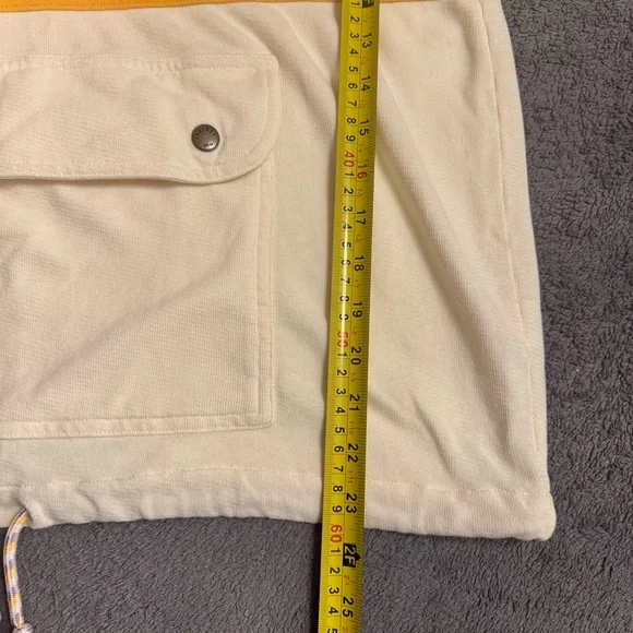 Faherty Womens Daybreak French Terry Hoodie 1/4 Snap Kangaroo Pocket Medium - Picture 15 of 16